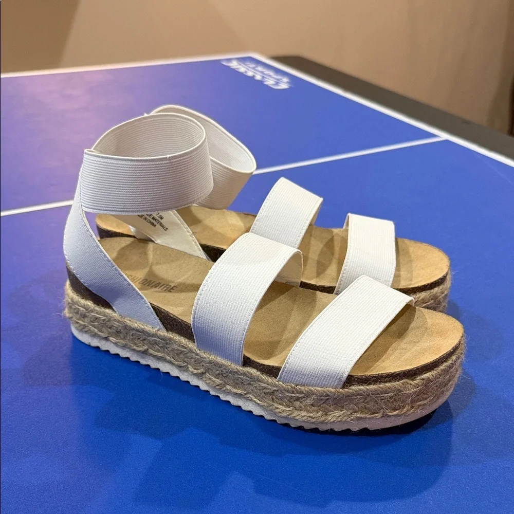 CUSHIONAIRE Mandy Strappy Espadrille Platform Sandals